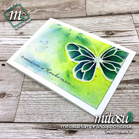 Stampin' Up! Beautiful Day Butterfly Thank You Cards with Brusho Crystal order from Mitosu Crafts UK Online Shop