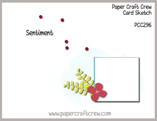 Paper Craft Crew Card Sketch Challenge #PCC296