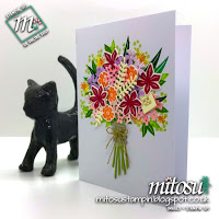 Stampin' Up! Beautiful Bouquet SU Card Idea order craft products from Mitosu Crafts UK Online Shop
