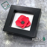 Stampin' Up! Poppy Flower using Orchid Builder. Order papercraft products from Mitosu Crafts UK Online Shop