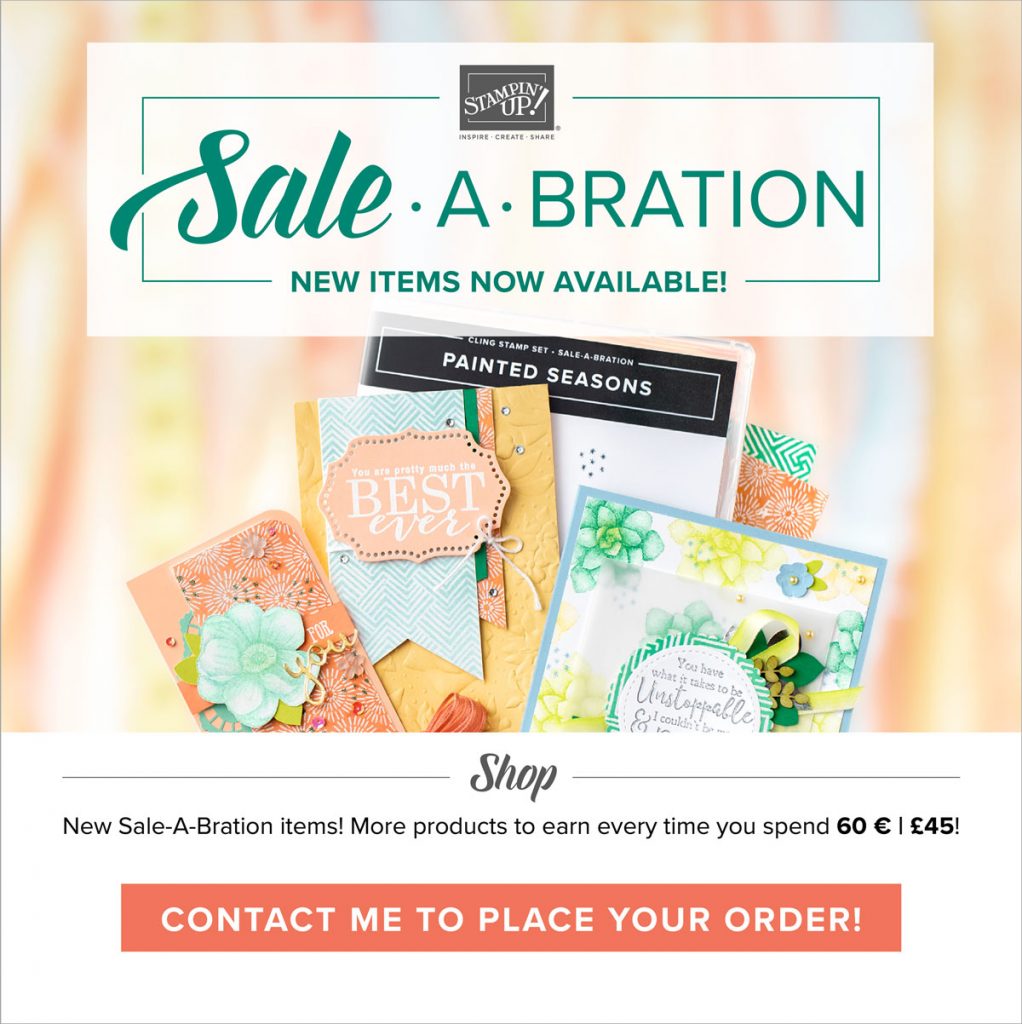  Stampin' Up! 2019 Second Release Sale-A-Bration Items. Order here from  Mitosu Crafts online shop