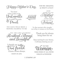 Strong & Beautiful Cling Stamp Set