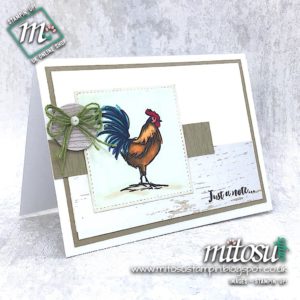 Stampin' Up! Home To Roost Sale-A-Bration 2019 Card Idea. Order cardmaking products from Mitosu Crafts UK Online Shop