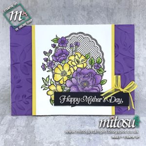 Lovely Lattice Stampin' Up! Mother's Day Card Idea. Order cardmaking products from Mitosu Crafts UK Online Shop