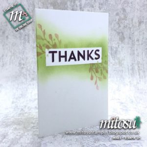 Notes of Kindness Stampin' Up! Alternative Card Idea. Order cardmaking materials from Mitosu Crafts online shop 24/7