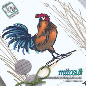 Home To Roost Stampin' Up! Note Card Idea. Order cardmaking products from Mitosu Crafts online shop 24/7