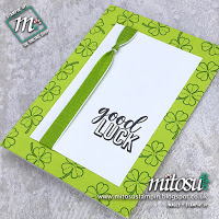 Amazing Life Stampin' Up! Good Luck Card Idea. Order Cardmaking Products from Mitosu Crafts UK Online Shop 24/7