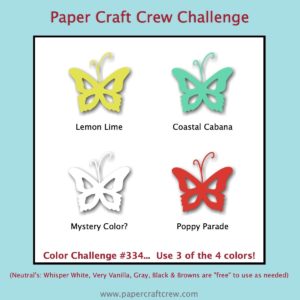 Paper Craft Crew Colour Inspiration Challenge #PCC334