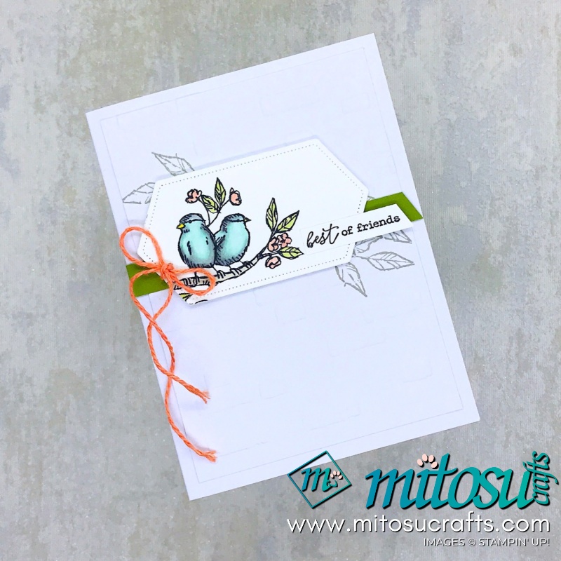 Free As A Bird Best of Friends Card for Stamp Review Crew from Mitosu Crafts