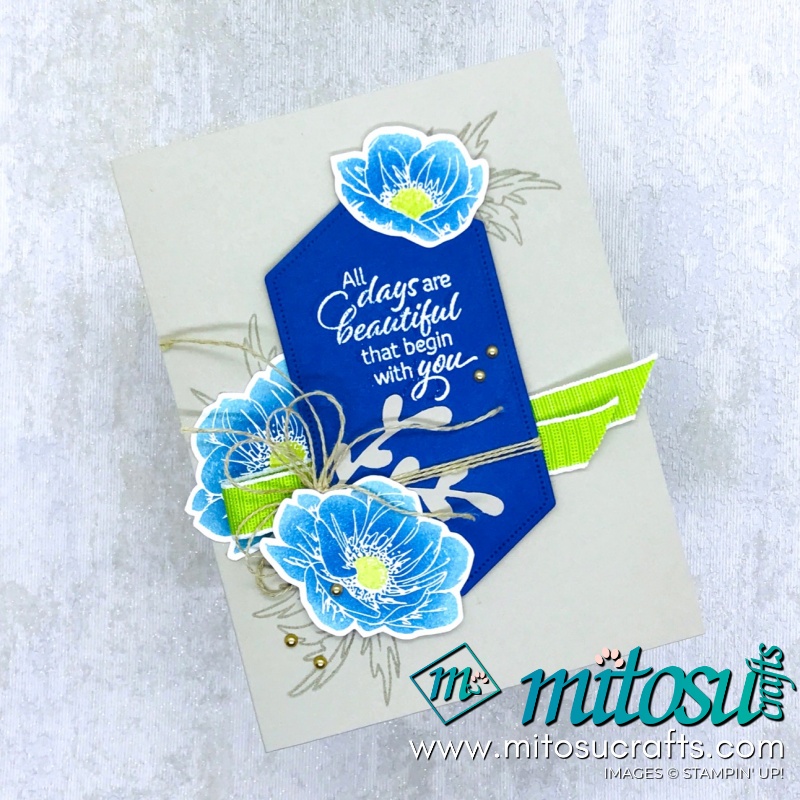 Stampin' Up! Floral Essence Card Idea for Paper Craft Crew Challenge #PCC342. Order Papercraft Products Online from Mitosu Crafts 24/7