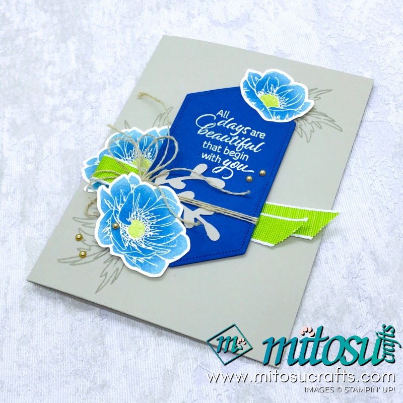 Stampin' Up! Floral Essence Card Idea for Paper Craft Crew Challenge #PCC342. Order Papercraft Products Online from Mitosu Crafts 24/7