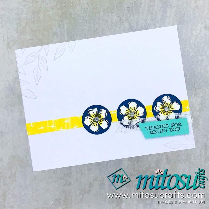 Free As A Bird #simplestamping Floral Card for Stamp Review Crew from Mitosu Crafts