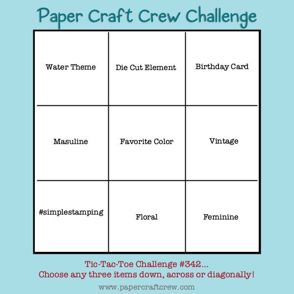 Paper Craft Crew Tic Tac Toe Inspiration Challenge from Mitosu Crafts