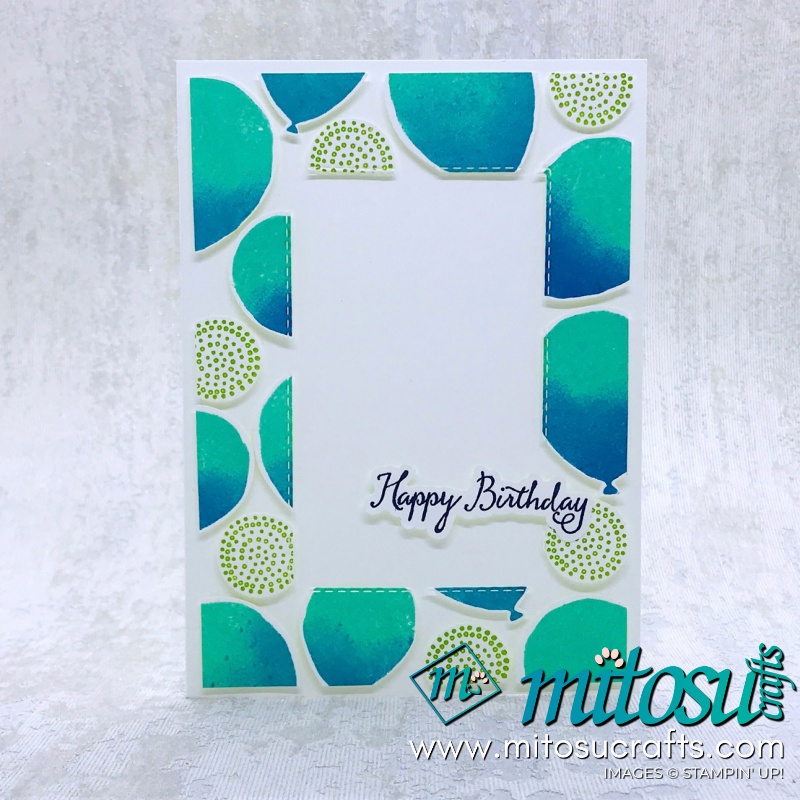 Balloons Floating Frame Stampin' Up! Card from Mitosu Crafts