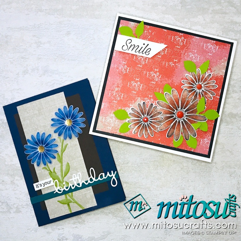 Daisy Lane Bundle Stampin' Up! Handmade Card Ideas from Mitosu Crafts Youtube Live