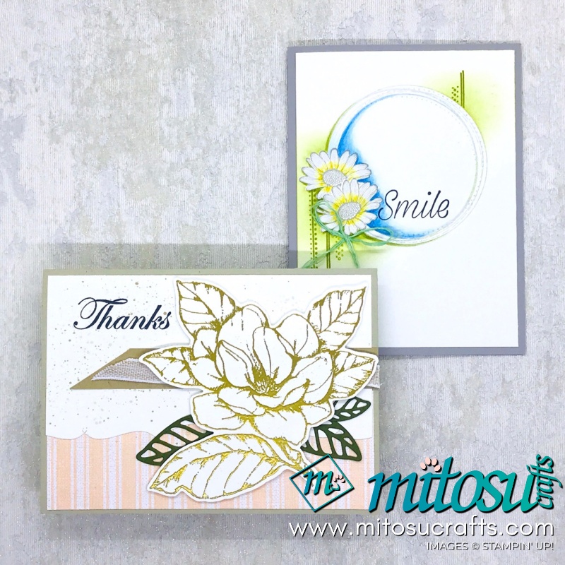 Facebook Live Floral Cards, Good Morning Magnolia and Daisy Lane Stampin' Up! from Mitosu Crafts