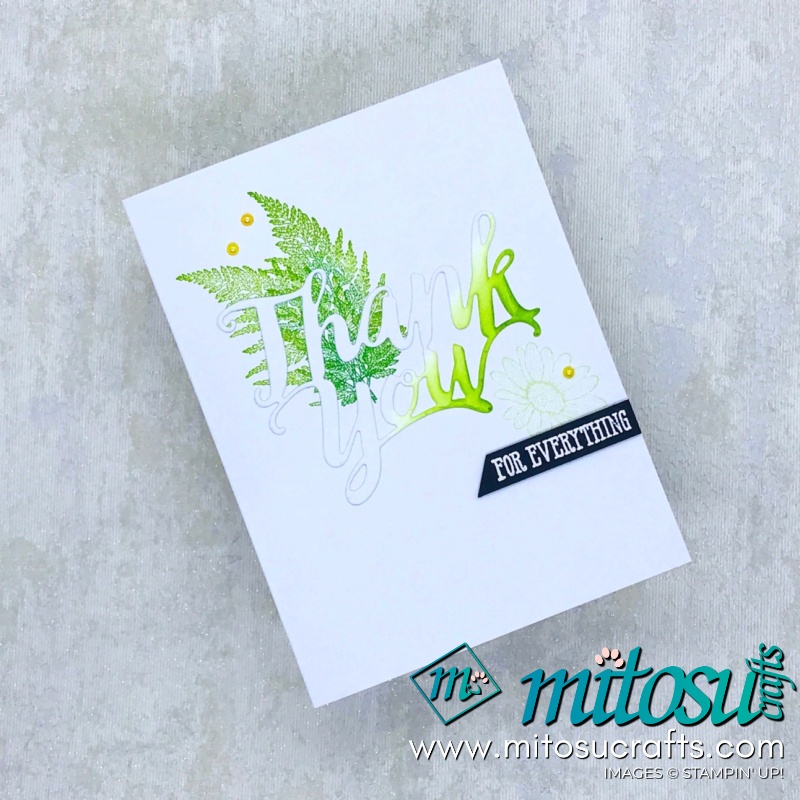 Thank You Daisy Lane Card. Order Stampin' Up! from Mitosu Crafts 24/7