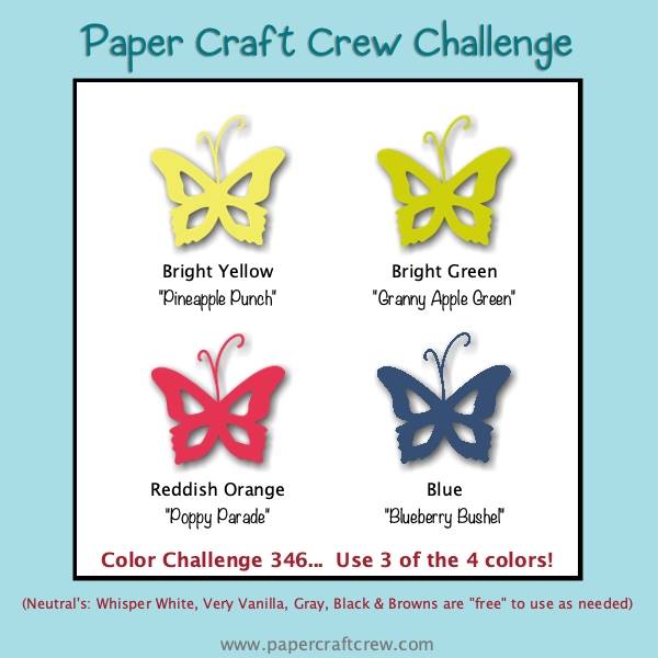Paper Craft Crew Colour Challenge Inspiration #PCC346 from Mitosu Crafts