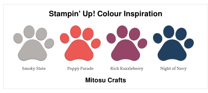 Stampin' Up! Colour Combination Inspired by See A Silhouette Project from Mitosu Crafts