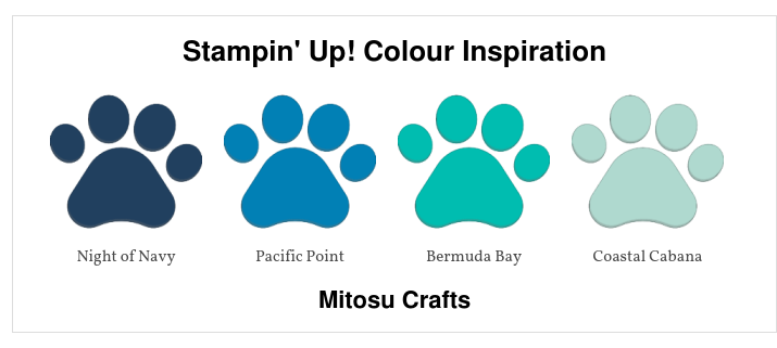 Stampin' Up! Masculine Colour Inspiration from Gift Band Idea from Mitosu Crafts