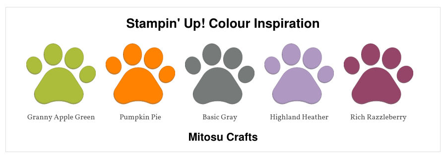 Stampin' Up! Colour Inspiration from Boo To You Halloween Card Idea from Mitosu Crafts
