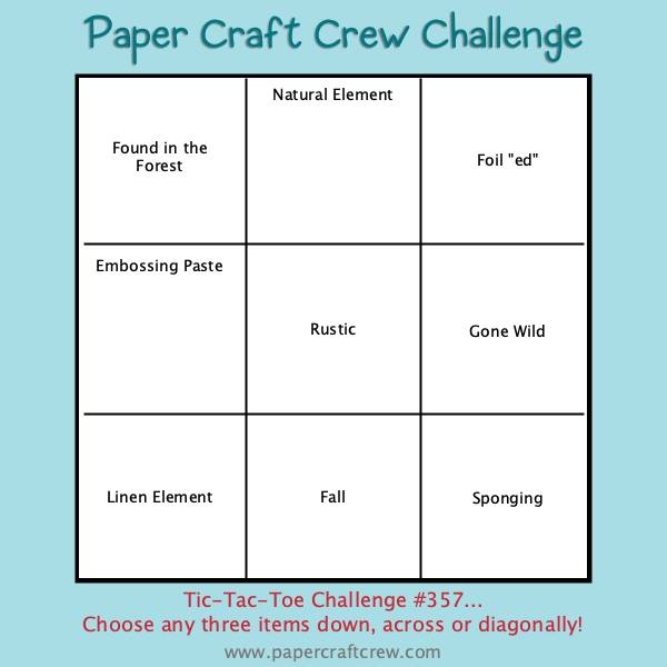 Paper Craft Crew Tic Tac Toe Challenge 357 from Mitosu Crafts