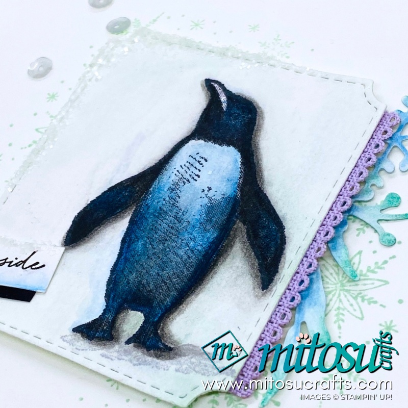 Playful Penguins Stampin Up! Card for Paper Craft Crew from Mitosu Crafts 2