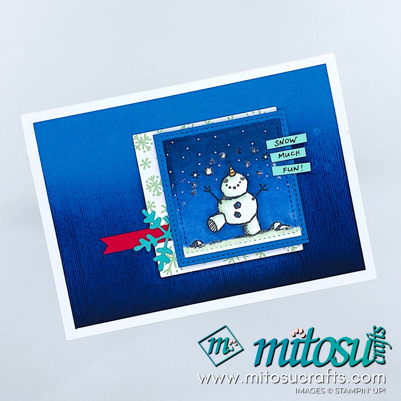 Snowman Season Stampin Up! Card Idea for Paper Craft Crew Challenge from Mitosu Crafts