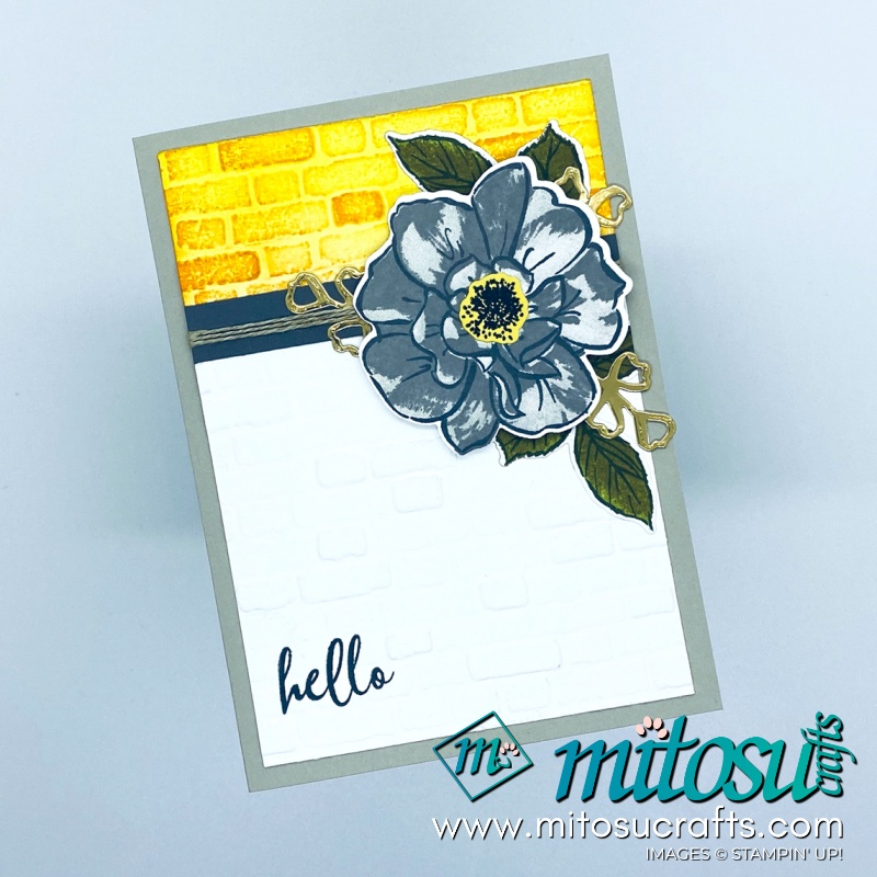 Wild Rose Stampin Up! Card for Paper Craft Crew Challenge from Mitosu Crafts
