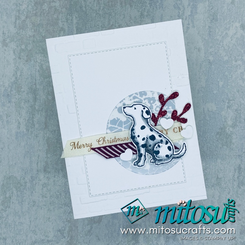 Happy Tails Stampin Up! Christmas Card for Stamp Review Crew from Mitosu Crafts