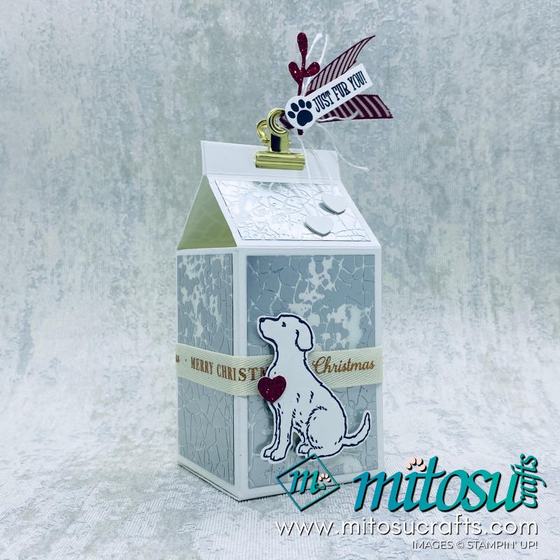 Happy Tails Stampin Up! Milk Box for Stamp Review Crew from Mitosu Crafts