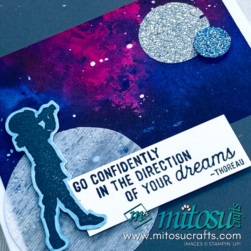 Silhouette Scenes Outer Space Galaxy Card Idea for Creating Kindness Design Team Blog Hop from Mitosu Crafts