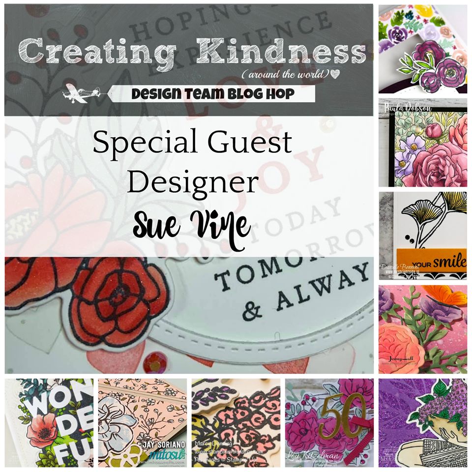 Creating Kindness Blog and Video Hop with Sue Vine. Order Stampin Up products online from Mitosu Crafts