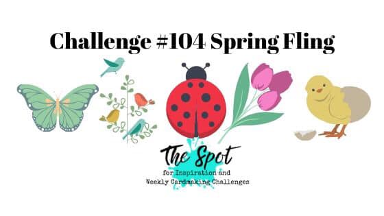 The Spot Creative Challenge with Spring Fling Theme Cardmaking Inspiration from Mitosu Crafts UK