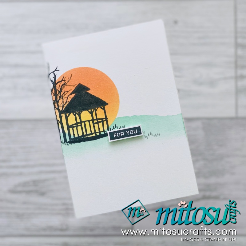 Create beautiful scenes with Stampin Up My Meadow stamp set. Card making ideas and inspiration by Jay Soriano Mitosu Crafts UK