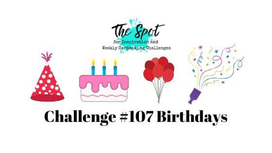 The Spot Creative Challenge Card Making and Paper Craft Birthdays Inspirations from Mitosu Crafts UK